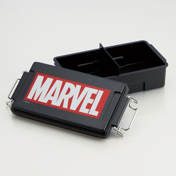 弁当箱 男子 大容量 /  ふわっと コンテナ ランチボックス 840ml MARVEL ロゴ マーベル｜smile-hg｜02