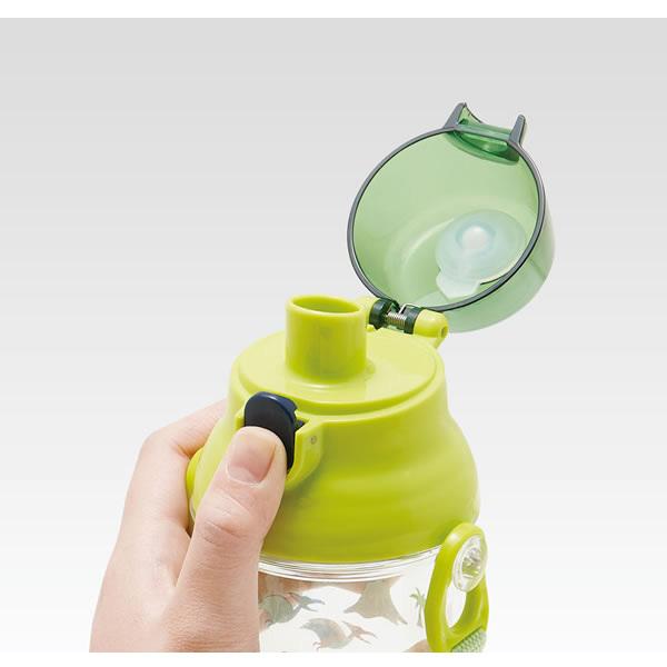 スケーター 食洗機対応 直飲み プラ製 ワンタッチ クリアボトル 480ml