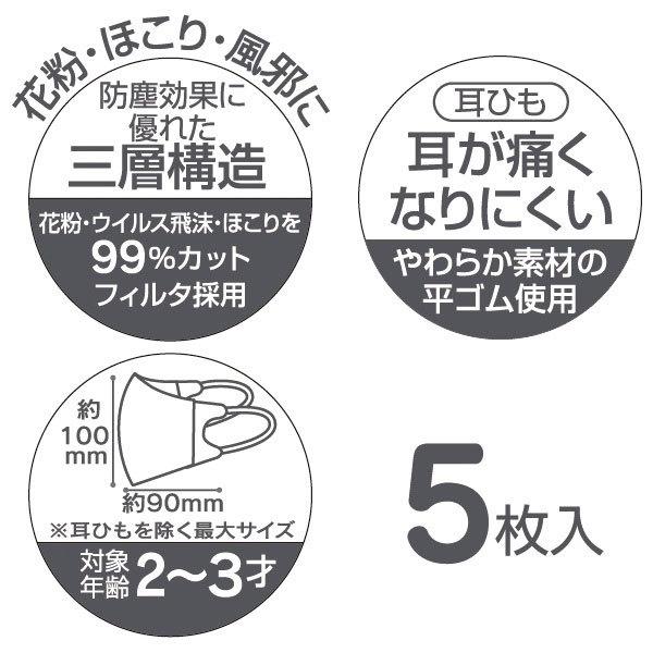 子供 立体マスク S ムーミン 2 3才用 5枚入り ポスト投函送料無料 立体 マスク 子供用 キッズ かわいい 不織布 使い捨て こども 子ども スケーター 住マイル 通販 Yahoo ショッピング