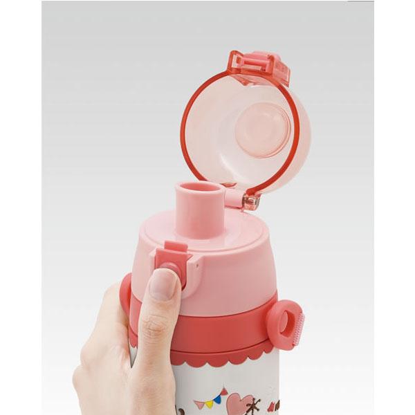 ハローキティ 3D ロック付 ワンプッシュ ダイレクト ステンレスボトル