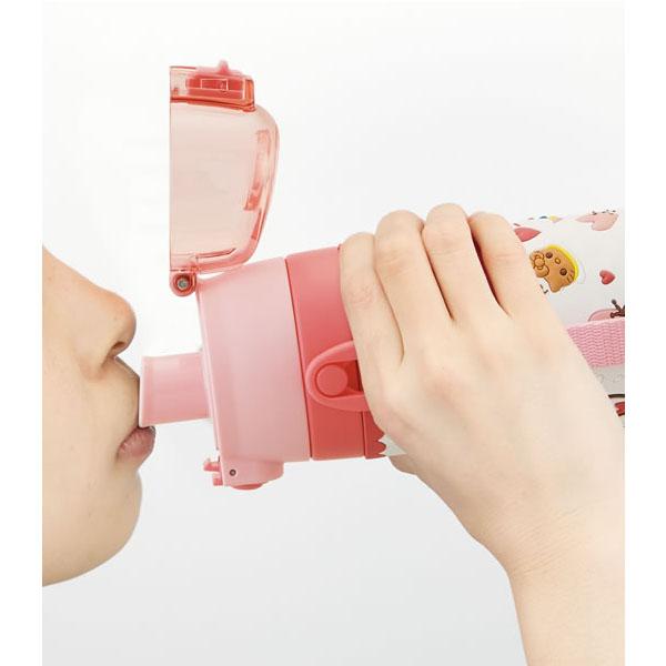 ハローキティ 3D ロック付 ワンプッシュ ダイレクト ステンレスボトル