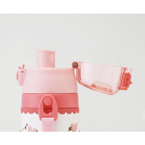 ハローキティ 3D ロック付 ワンプッシュ ダイレクト ステンレスボトル