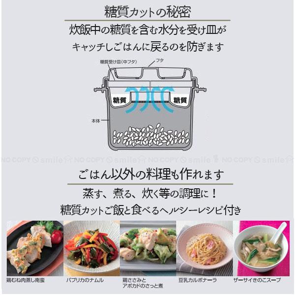 スケーター 糖質カットご飯メーカー 2合炊き ベーシック UDG2N / 炊飯