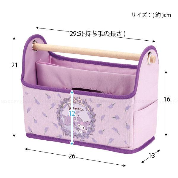 クロミ リモコン＆ティッシュケースラック フラワーリース / サンリオ