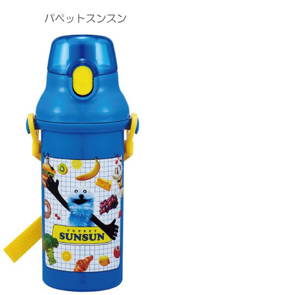 スケーター 食洗機対応 直飲み プラワンタッチボトル 480ml