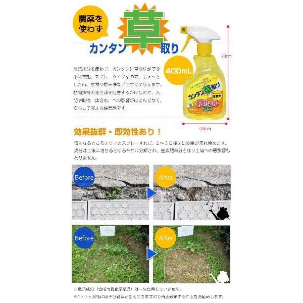 枯れール雑草 400ml 「コンパクト便」/ 除草剤 農薬不使用 : 住マイル