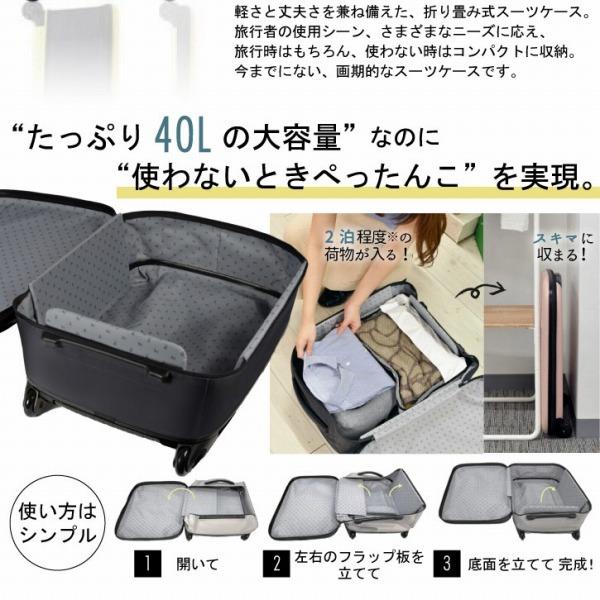Rollink FLEX フォーダブル スーツケース 40L 「送料無料