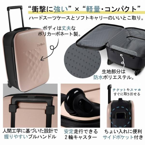 Rollink FLEX フォーダブル スーツケース 40L 「送料無料