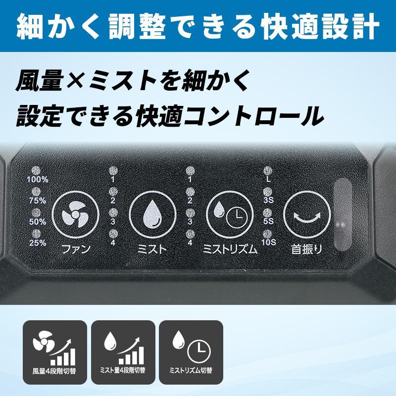 DAISHIN（大進） DAISHIN DMF-25L 充電式ミストファン 扇風機 ミスト