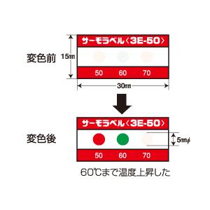 日油技研工業 サーモラベル 3E 3E-80 （20枚） (34000248)｜smile-honpo｜02