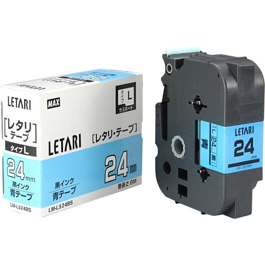 マックス（MAX） LM-L524BS 青/黒文字 ビーポップミニ用テープカセット