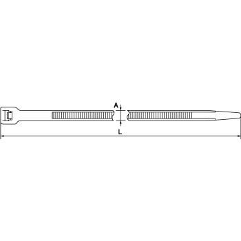 HellermannTyton（ヘラマンタイトン） T30R-TZ MSタイ 青 耐熱 耐薬品 