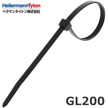 ガルバロック　GL200 インシュロック　ヘラマンタイト HellermannTyton（ヘラマンタイトン） GL200 ガルバロック 黒 太陽光