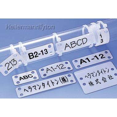 HellermannTyton（ヘラマンタイトン） IMP-3.5 マーカープレート 白