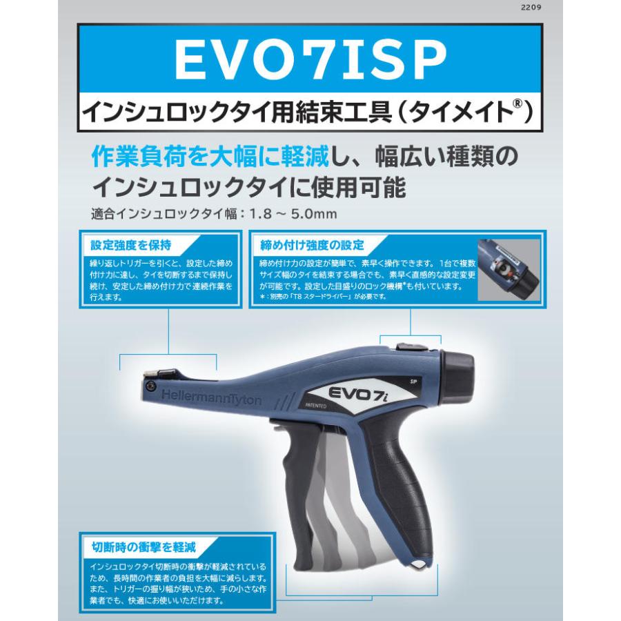 HellermannTyton ヘラマンタイトン EVO7ISP タイメイト 結束工具