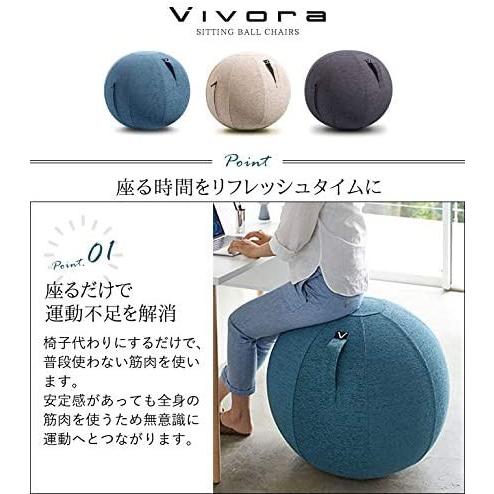 ポイント10倍 バランスボール 65cm Vivora おしゃれ 高級 オフィス 座るだけ イス オフィス ビボラ シーティングボール ルーノ ジェニール 本店は Zoetalentsolutions Com