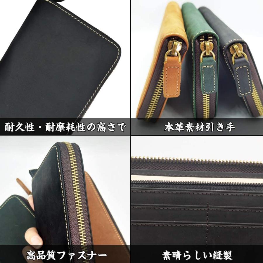 長財布 メンズ 財布 ラウンドファスナー 本革 ブランド 人気 長財布 メンズ 大容量 多機能 メンズ長財布 一流の革職人が作る メンズさい スマイルlabo 通販 Yahoo ショッピング