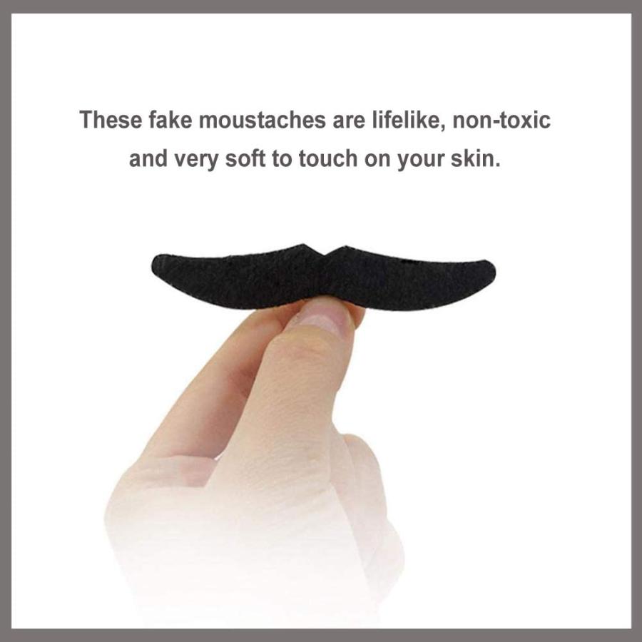 つけヒゲ 付け髭 48個 自己粘着セット フェルト 素材 ジェントルマン ダンディー 男爵 紳士 黒ひげ 口ひげ チョビ髭 中世 ヨーロッパ スマイルlabo 通販 Yahoo ショッピング