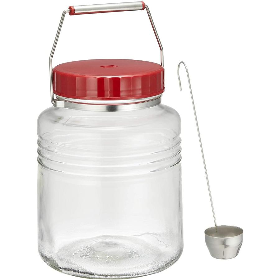 オンラインショップ ガラス 保存瓶 アデリア クリア 711 日本製 レードル付き 3l 梅びん 復刻 食品保存容器 Www Ellepiserramenti It