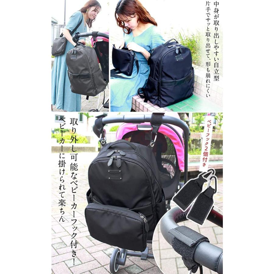 Sweet Mommy 大容量 23l マザーズバッグ リュック ショルダーバッグ 一体型 2点セット 撥水 抱っこ紐したままおろせる ベビ スマイルlabo 通販 Yahoo ショッピング