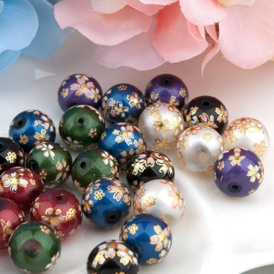 とんぼ玉 ビーズ グラスビーズ トンボ玉 12mm 花柄 和柄 桜柄 ハンドメイドパーツ Diy用 手芸材料 手作り素材 6色 30個セッ スマイルlabo 通販 Yahoo ショッピング