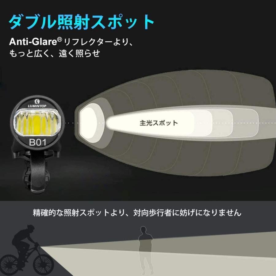 Lumintop B01 Usb充電式led自転車ライト 眩しい止め設計で最高輝度850ルーメン バッテリー持続時間時間 アルミニウム合 スマイルlabo 通販 Yahoo ショッピング