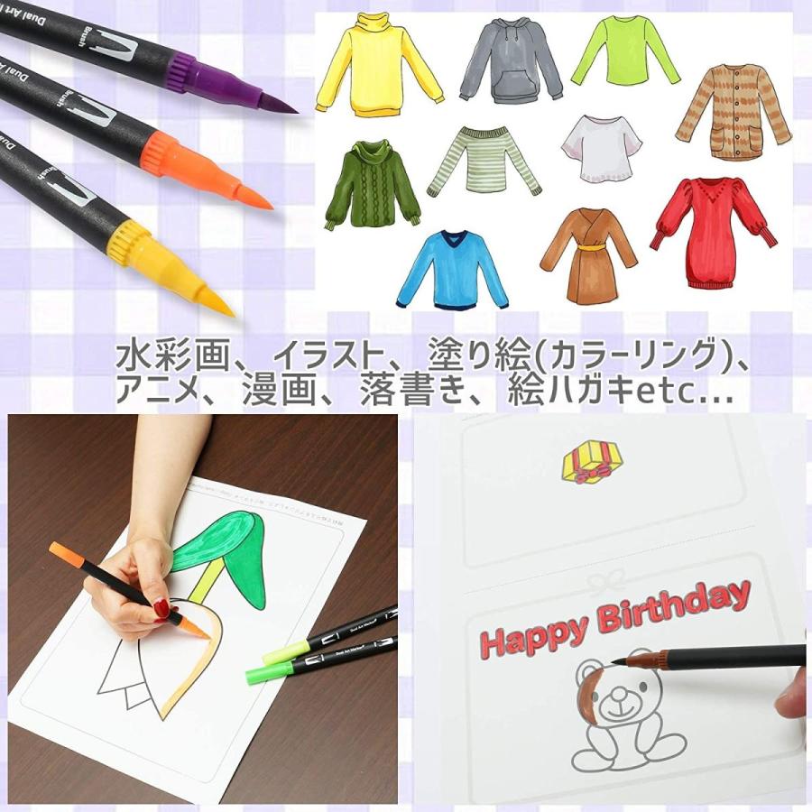 Sunian 水彩毛筆 水性ペン イラストペン 1色 マーカーペン カーラー筆ペン 1 シンプルパッケージ スマイルlabo 通販 Yahoo ショッピング