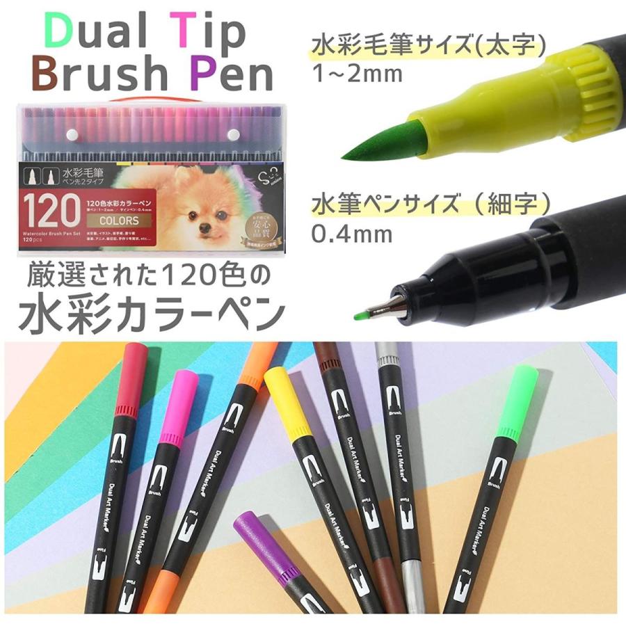Sunian 水彩毛筆 水性ペン イラストペン 1色 マーカーペン カーラー筆ペン 1 シンプルパッケージ スマイルlabo 通販 Yahoo ショッピング