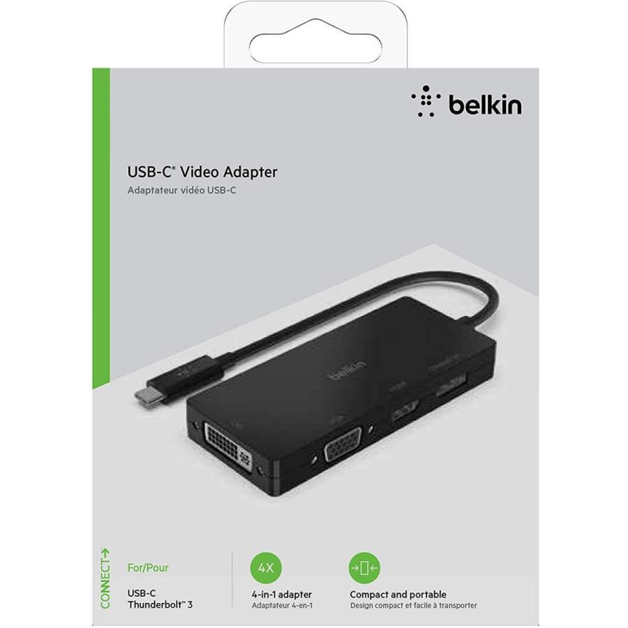 Belkin ベルキン USB-C to HDMI + VGA +DVI + DISPLAYPORT?4 in 1 映像 
