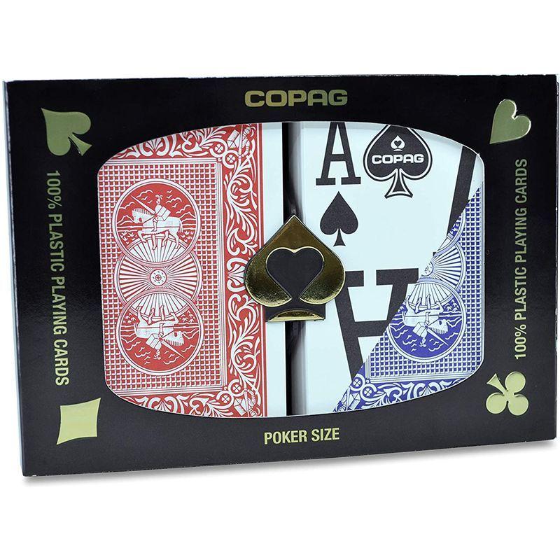 Copag コパッグ プラスチックトランプ カード デック ポーカー 赤黒 金色