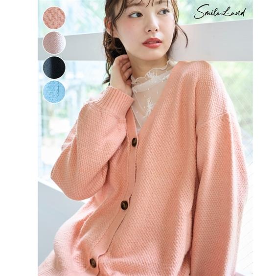 SMILELAND トップス 大きいサイズ ゆるシルエットカノコ編 SMILELAND トップス 大きいサイズ ゆるシルエットカノコ編
