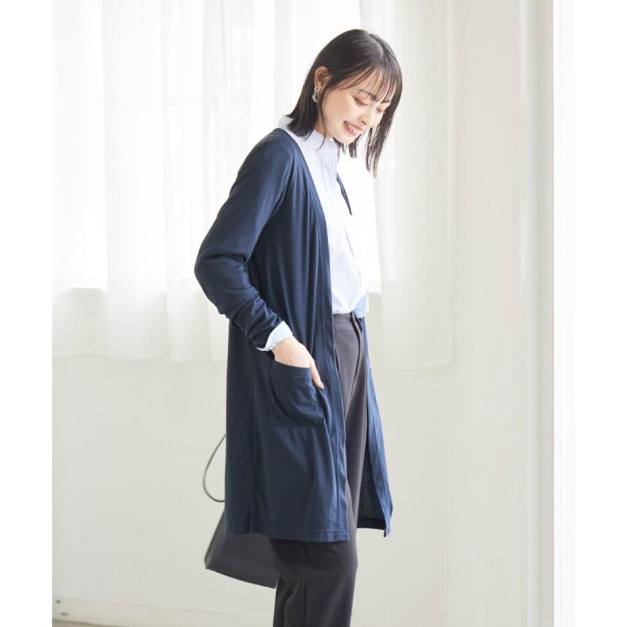 SMILELAND トップス カットソーロングカーディガン ベーシック SMILELAND トップス カットソーロングカーディガン ベーシック