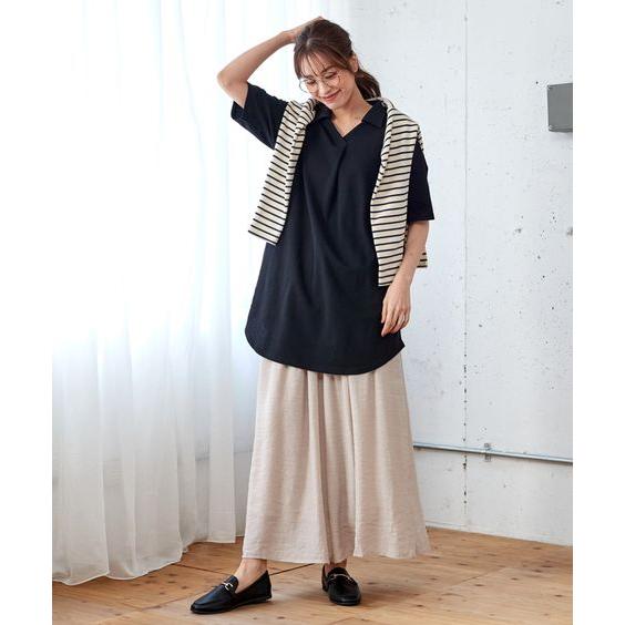 SMILELAND トップス 大きいサイズ吸汗速乾・UVカットゆる SMILELAND トップス 大きいサイズ吸汗速乾・UVカットゆる
