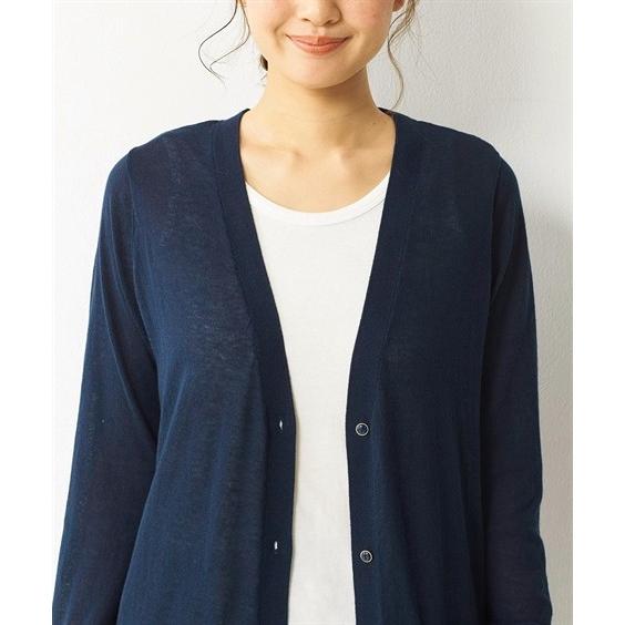 L 10l ｕｖカットロング丈ニットカーディガン 薄手素材 トップス 30代 40代 50代 女性 夏 秋 春 大きいサイズ レディース Zzy4ib07 Smileland Yahoo 店 通販 Yahoo ショッピング