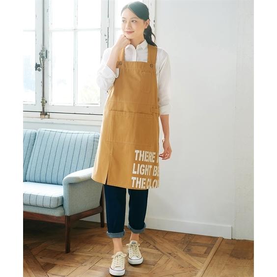 L 10l 大きいサイズ ワンピースみたいにすっぽり着られるサロペット風エプロン トップス 30代 40代 50代 女性 春 秋 大きいサイズ レディース Zzy4i21a0116 Smileland Yahoo 店 通販 Yahoo ショッピング