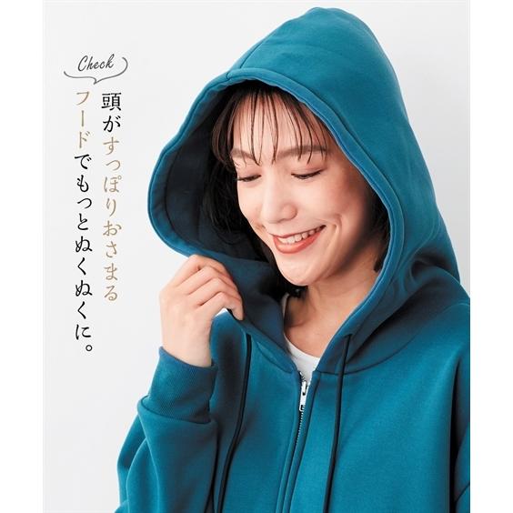 大きいサイズ 裏起毛ビッグシルエットパーカー トップス 30代 40代 50代 女性 冬 春 秋 大きいサイズ レディース|smile-land-by-nissen|10