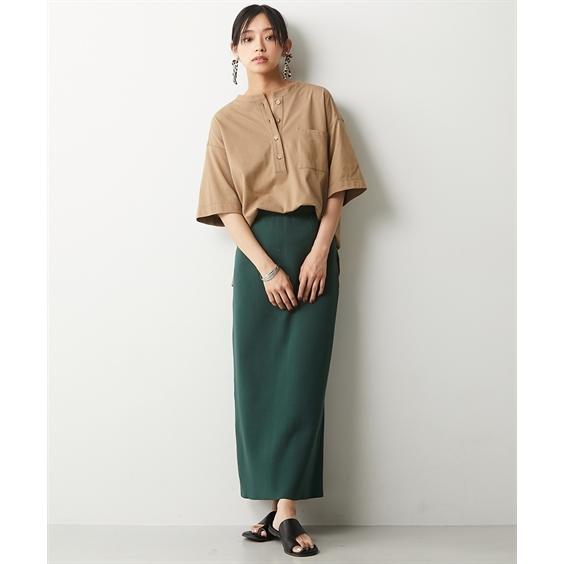 スカート 大きいサイズ ニットロングタイトスカート シックスタイル｜smile-land-by-nissen｜05