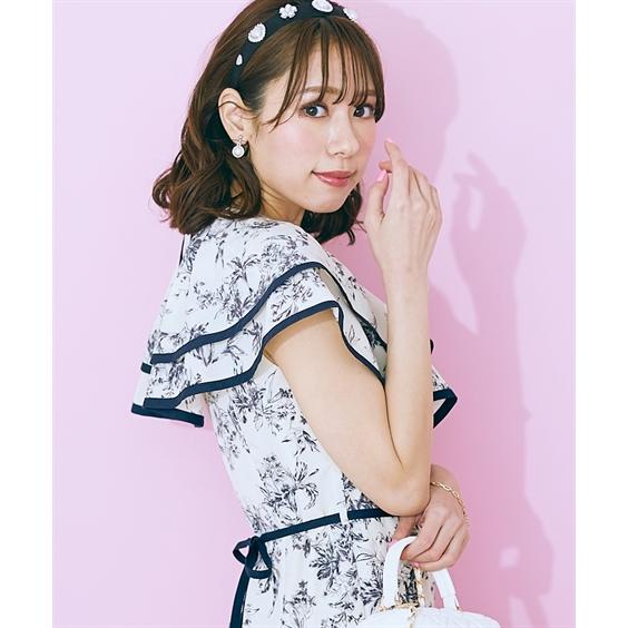 SMILELAND 大きいサイズ レディース ワンピース フラワー