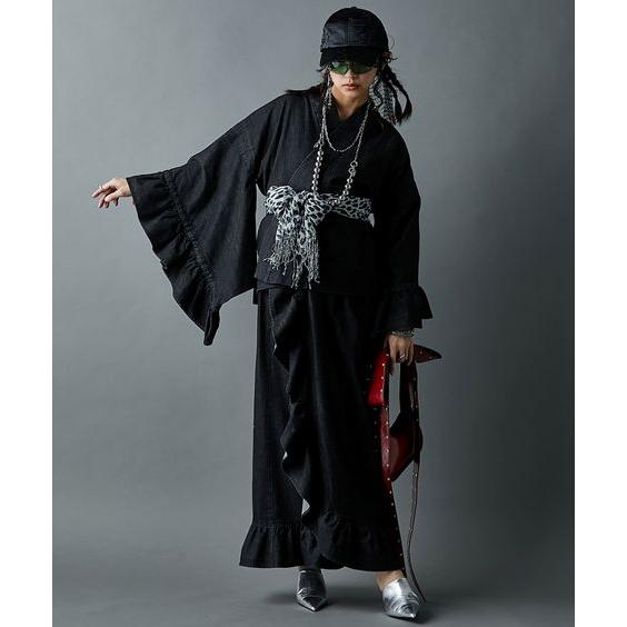 j19.4  プリント浴衣　綿　大きめサイズ d297ca0c15a9aa46e03cb7abaa3fb3