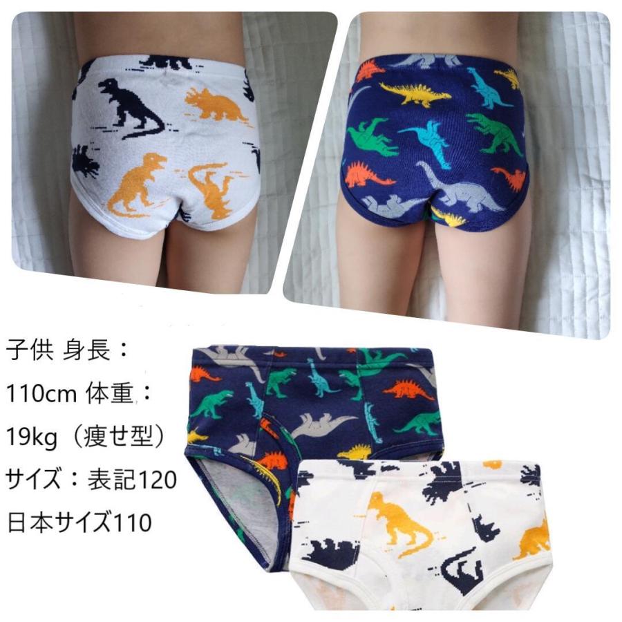 ボクサーパンツ 下着 インナー 恐竜 肌着 男児 キッズ ジュニア 100  
