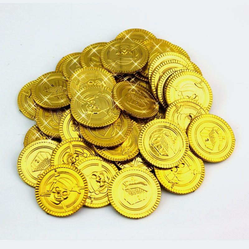 海賊 スカル コイン 100枚 & ドクロ 収納袋 セット / 銀貨 金貨 海賊 スカル コイン 100枚 & ドクロ 収納袋 セット / 銀貨 金貨
