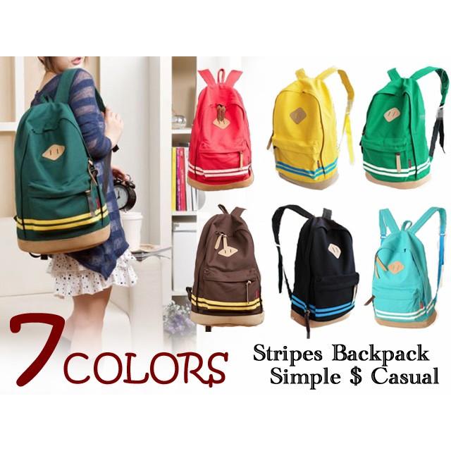 レディース ストライプ デイパック ブタ鼻 通学用 学生 大学生 高校生 リュックサック バックパック デイパック かわいい おしゃれ シンプル ボディバッグ カジ Smile Picotto 通販 Yahoo ショッピング