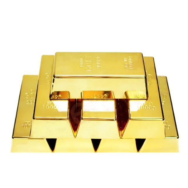 金塊 ドア ストッパー / ゴールド バー 玄関 純金 デザイン