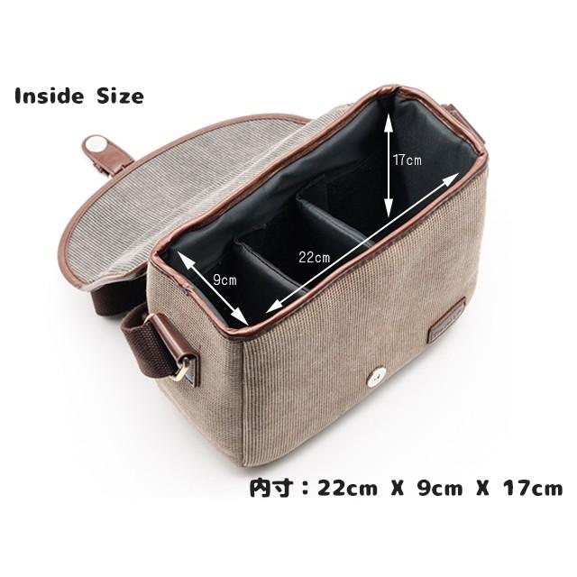 一眼レフ カメラバッグ ショルダー 全3色 / グレー ネイビー ベージュ