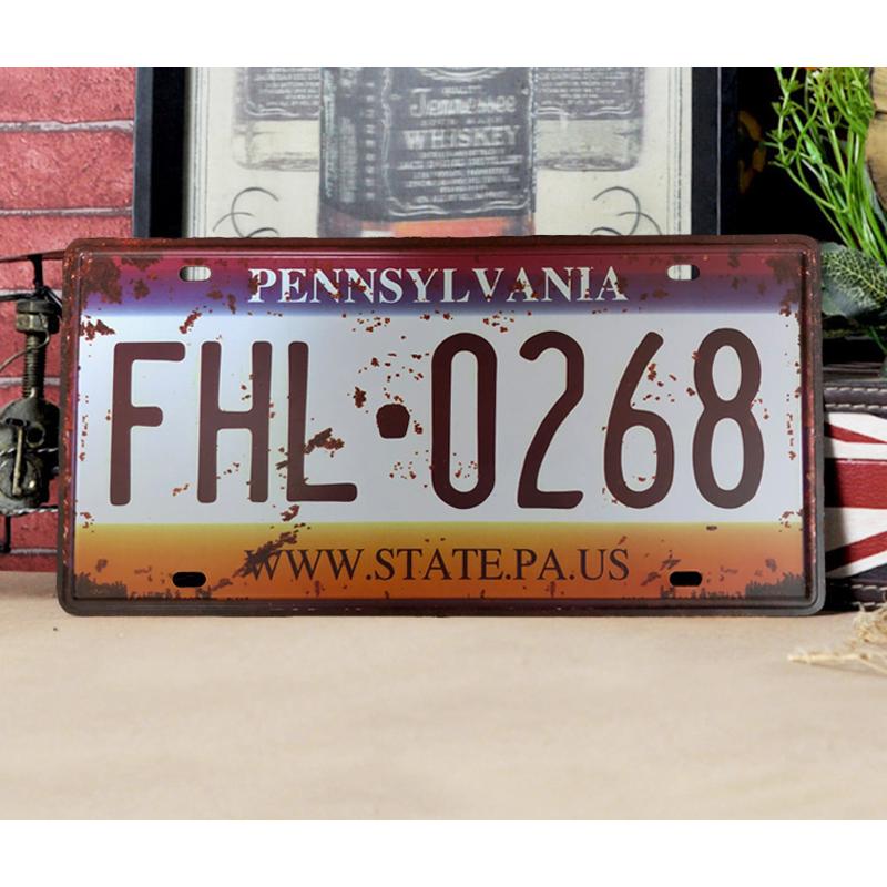 販売 送料無料 アメリカン 雑貨 ナンバープレート 5枚セット ホーム インテリア 車内 テネシー アラスカ ニューヨーク サンタバーバラ ペンシルバニア レプリカ コ Supplystudies Com