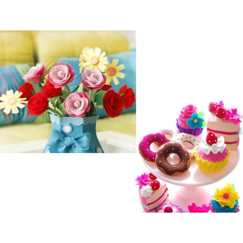 FELT CD 4枚セット バラ売り不可 カラー フェルト 40色 セット / ホビー クラフト ハンドメイド 素材