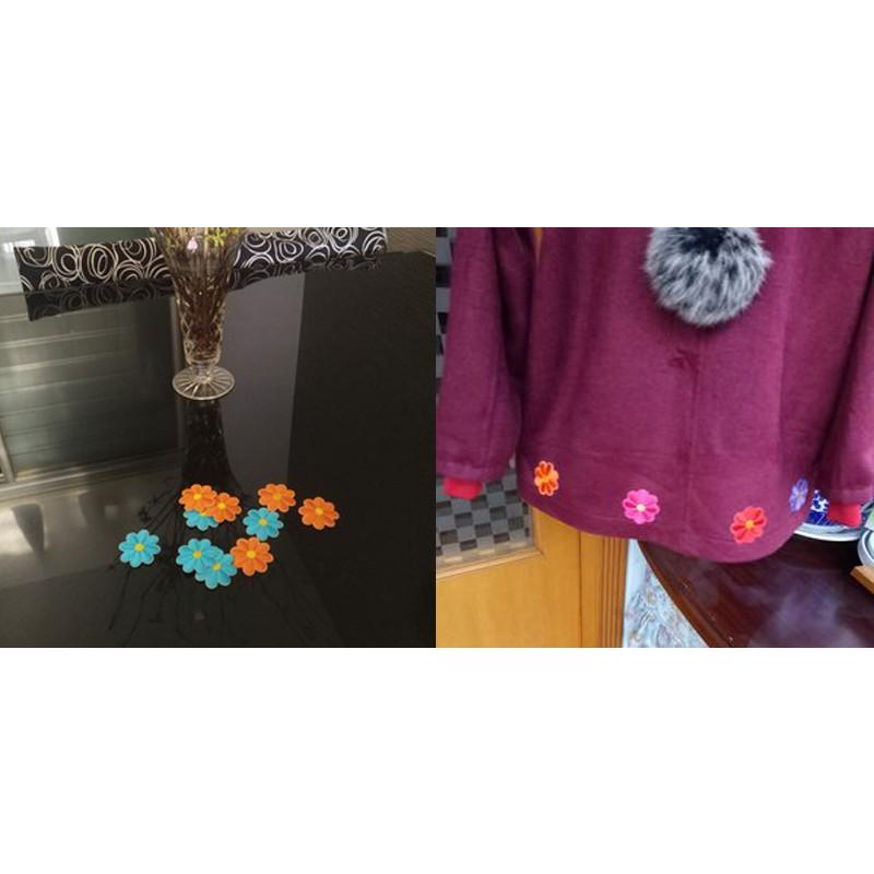 送料無料 小さな 花びら 刺繍 ワッペン 30枚入り / アップリケ ホビー