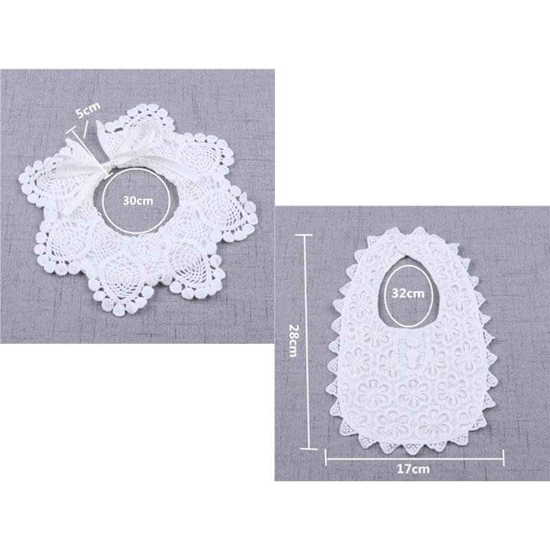 送料無料 レース スタイ 2デザイン / ホワイト ベビー BABY 赤ちゃん