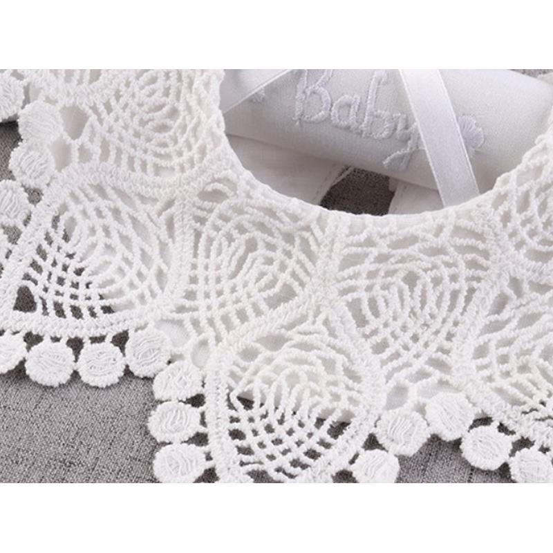 送料無料 レース スタイ 2デザイン / ホワイト ベビー BABY 赤ちゃん