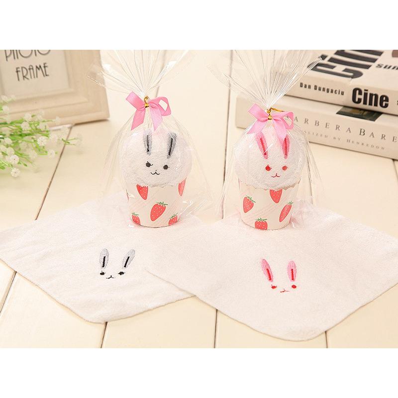 プチギフト タオルハンカチ 動物 うさぎ ひよこ ブタ ミニタオル